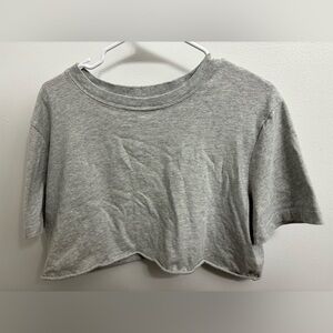 Aerie Offline Grey Cropped Tee
